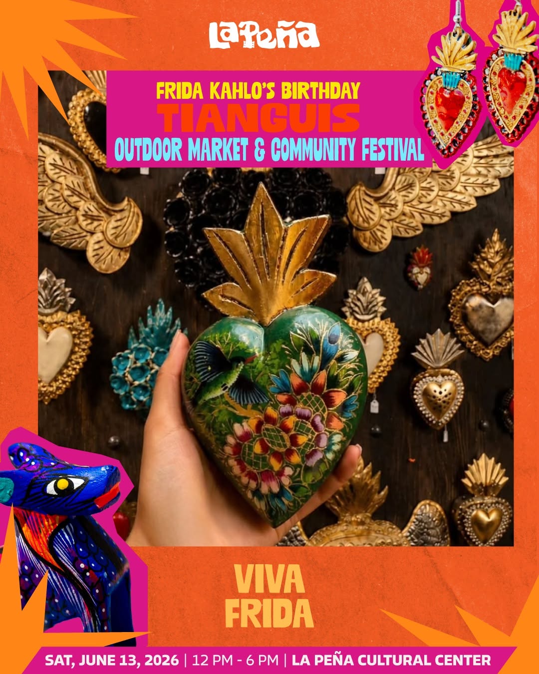 This Saturday, June 13 come out and support local art! 🎨 at La Pena Cultural Center